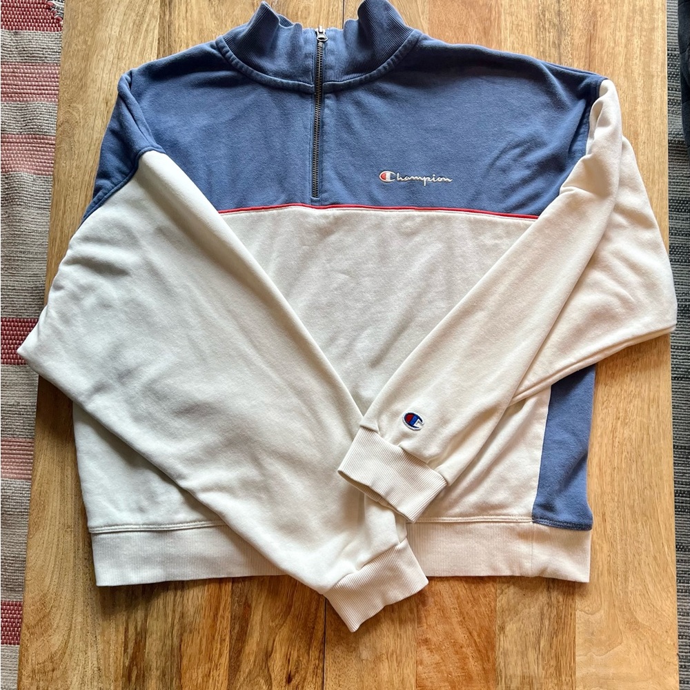 Champion half zip sweatshirt